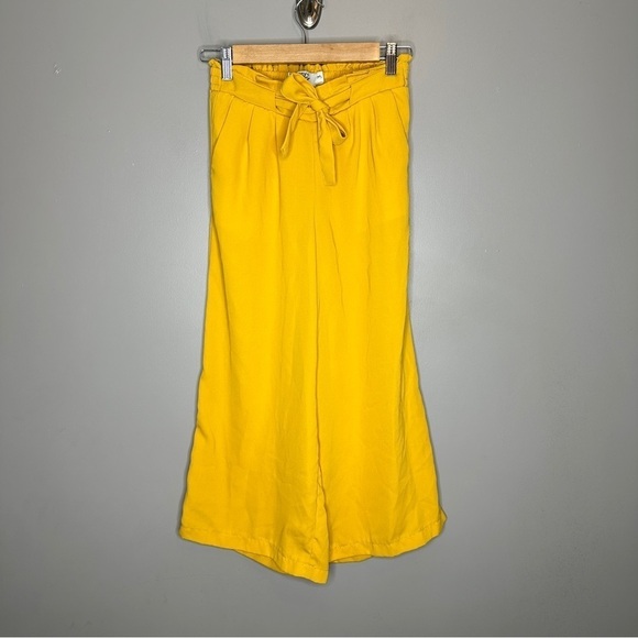 Harmony + Havoc Yellow Wide leg high waist Trousers - Picture 1 of 8